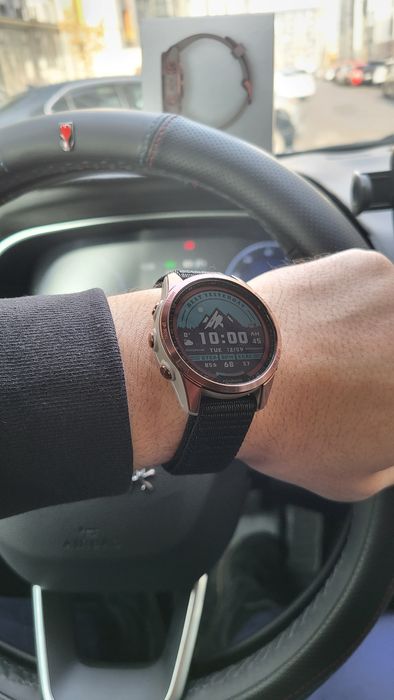 Garmin Fenix 7S Sapphire Solar Edition — Bronze Titanium