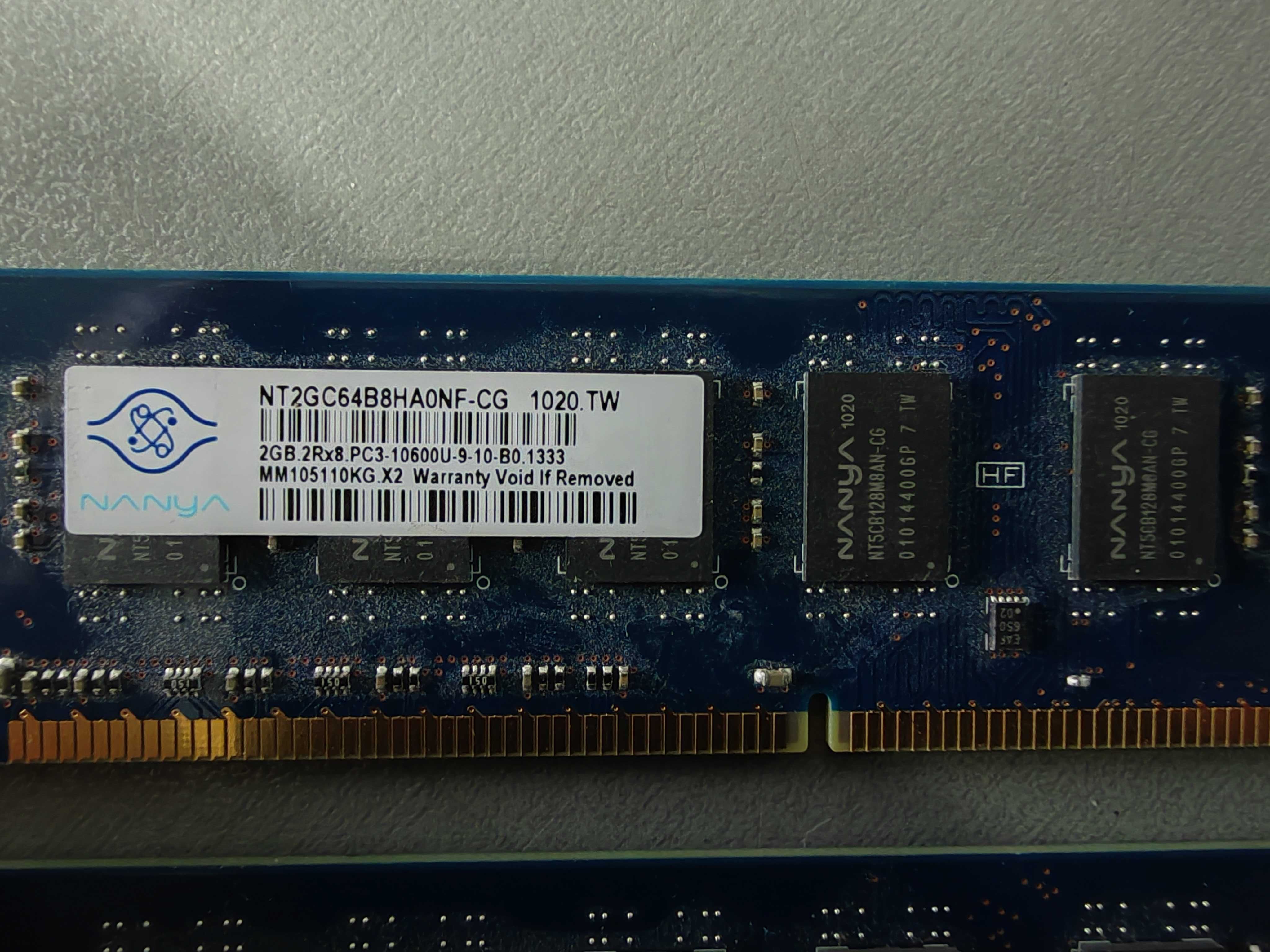 Kit Memorie RAM Desktop DDR3-1333, 2GB PC3-10600U 240PIN