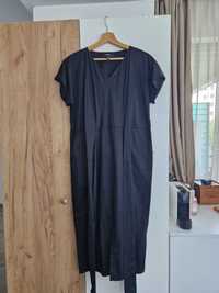 Rochie Nissa, neagra, marimea 38, cordon in talie