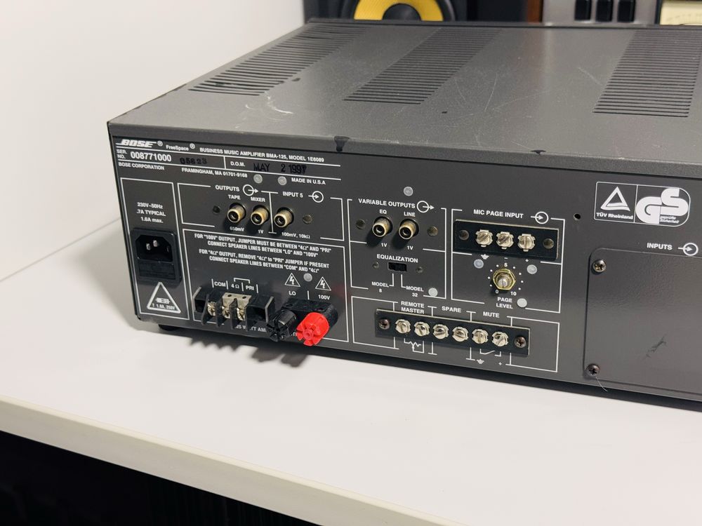 Amplificator BOSE BMA-125,input 5 volume,125W,business music amplifier