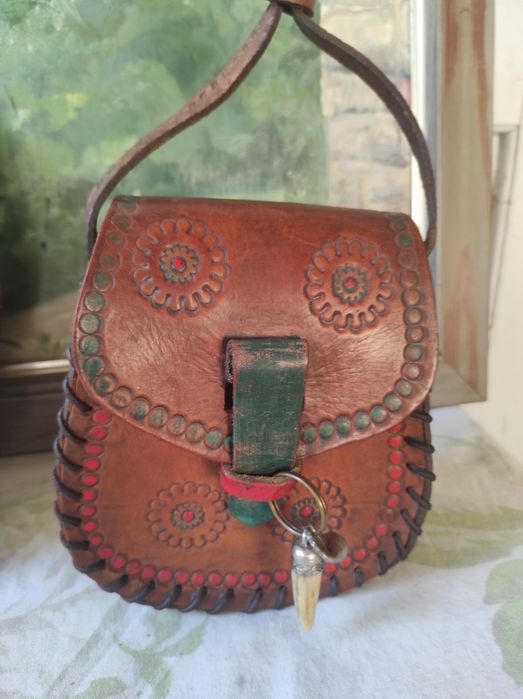 Poșetă/geantă din piele handmade