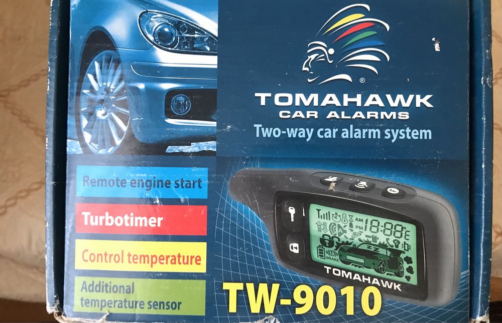 Signalizatsiya Tomahawk TW 90-10. Turbo timer! Yangi