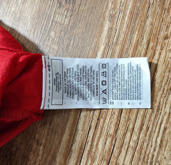 ADIDAS Дамски Анорак Червено яке туника Windbreaker размер UK 14 / L