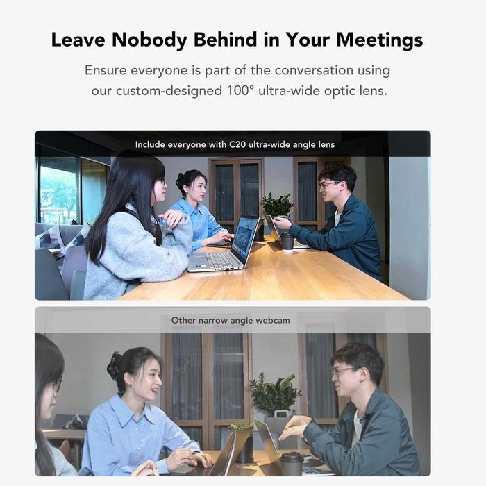 Nuroum C20 HD1080P Уеб камера всичко в едно за видеоконферентна връзка