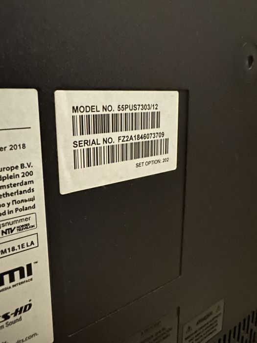 Vand tv philips ambilight 139cm cu google  +home cinema 5.1 philips