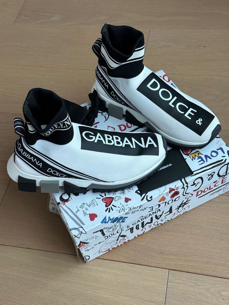 Dolce & Gabbana high top Sorrento sneakers white 39.5