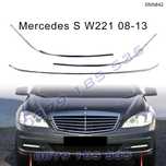 Тунинг хром лайсна предна броня Mercedes S W221 части мерцедес с клас