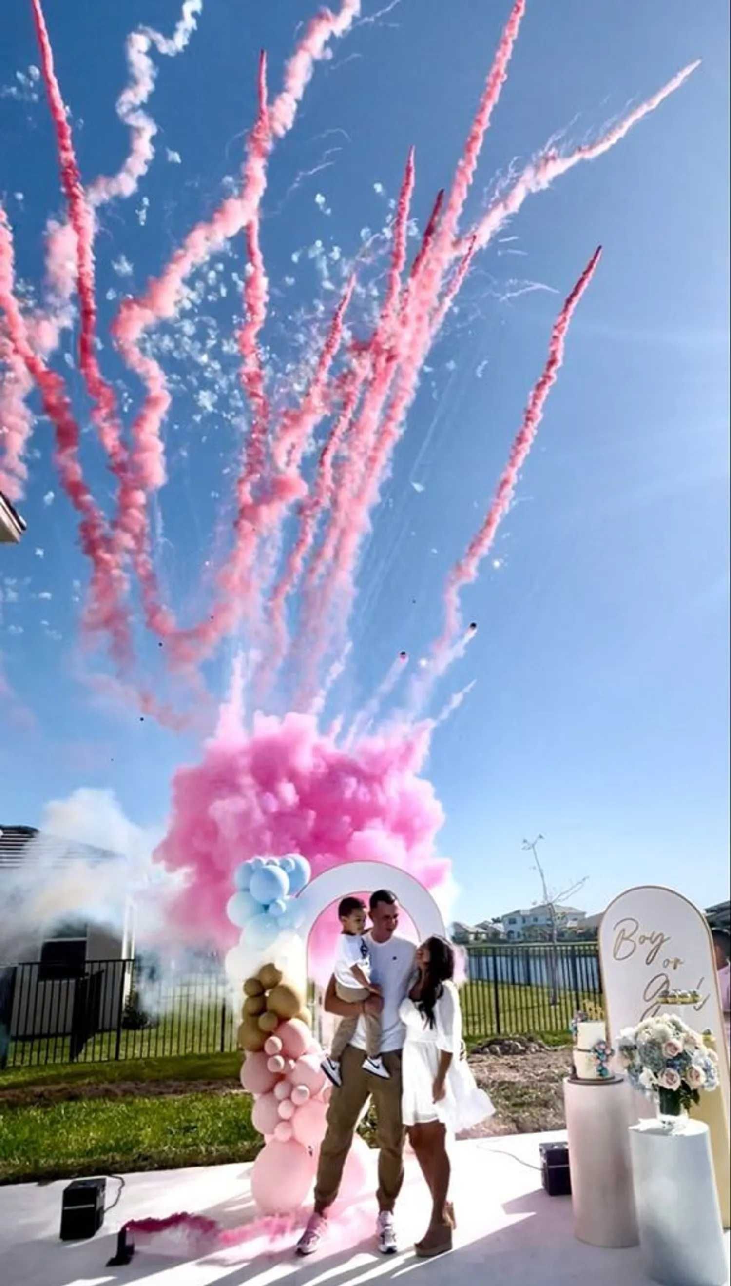 Baterii cu fum colorat de zi GENDER REVEAL