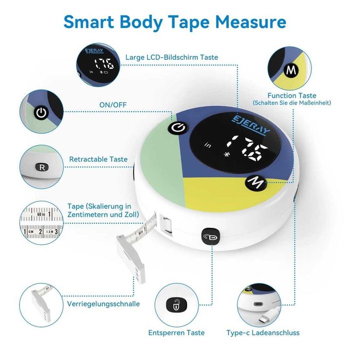 Bandă de măsurare inteligentă pentru corp,