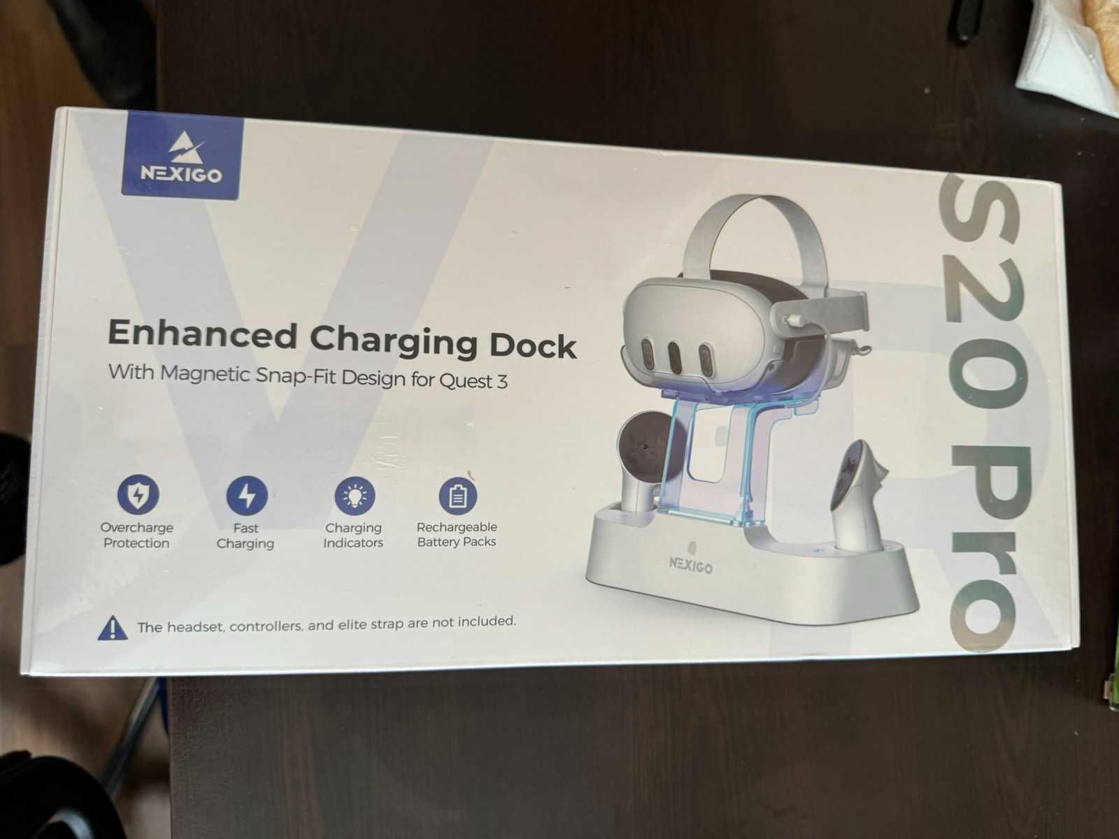 NexiGo Enhanced Charging Dock с LED светлина за Oculus Quest 3