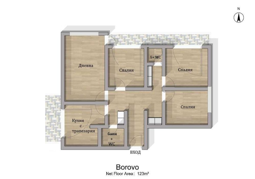 Продава се Четиристаен апартамент в София, Борово - 123 кв.м за 2642 €/кв.м - Снимка #14
