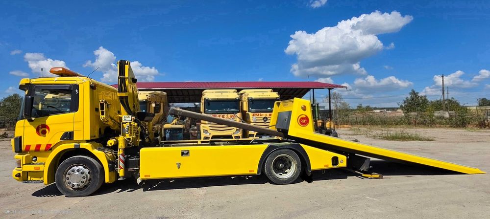 Camion de tractare Scania cu macara PESCI STL 20/3 – 2001