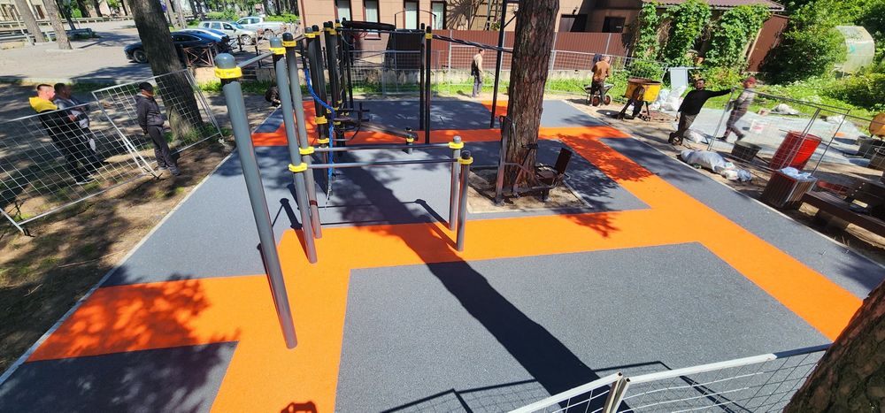 Резиновый покритие под ключ