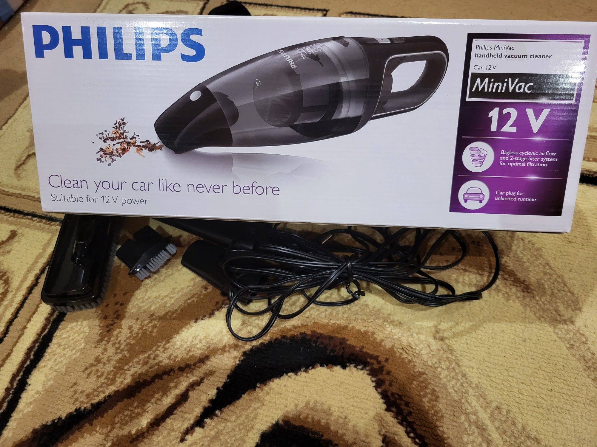 Прахосмукачка за кола 12v Phillips Mini Vac