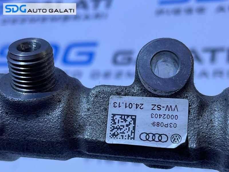 Rampa Presiune Injectoare cu Senzor Regulator Skoda Roomster 1.2 TDI CFW CFWA 2011 - 2015 Cod 03P089 057130764AB 03L906054(compatibil cod 03L906951 [D0134]