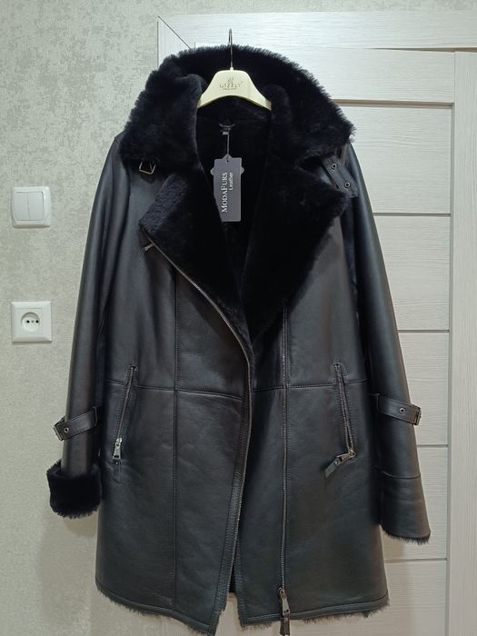 Новая кожаная дублёнка Турция
