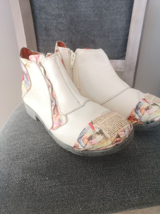 Детски Боти естествена кожа, дизайнерски, номер 36