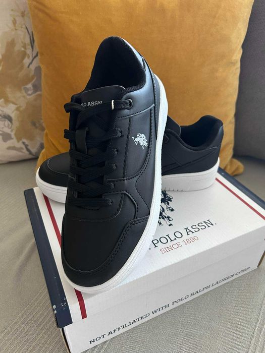 U.S. POLO ASSN.   Нови сникърси/маратонки, черни, размер 38