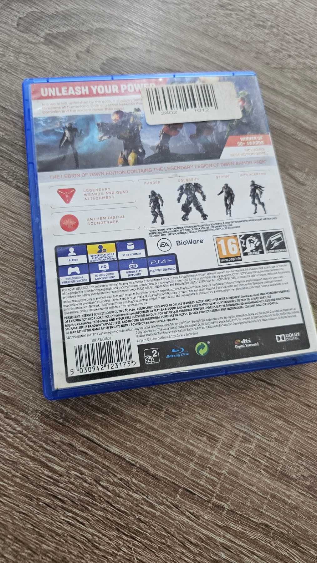 Игра за (PS4) Anthem