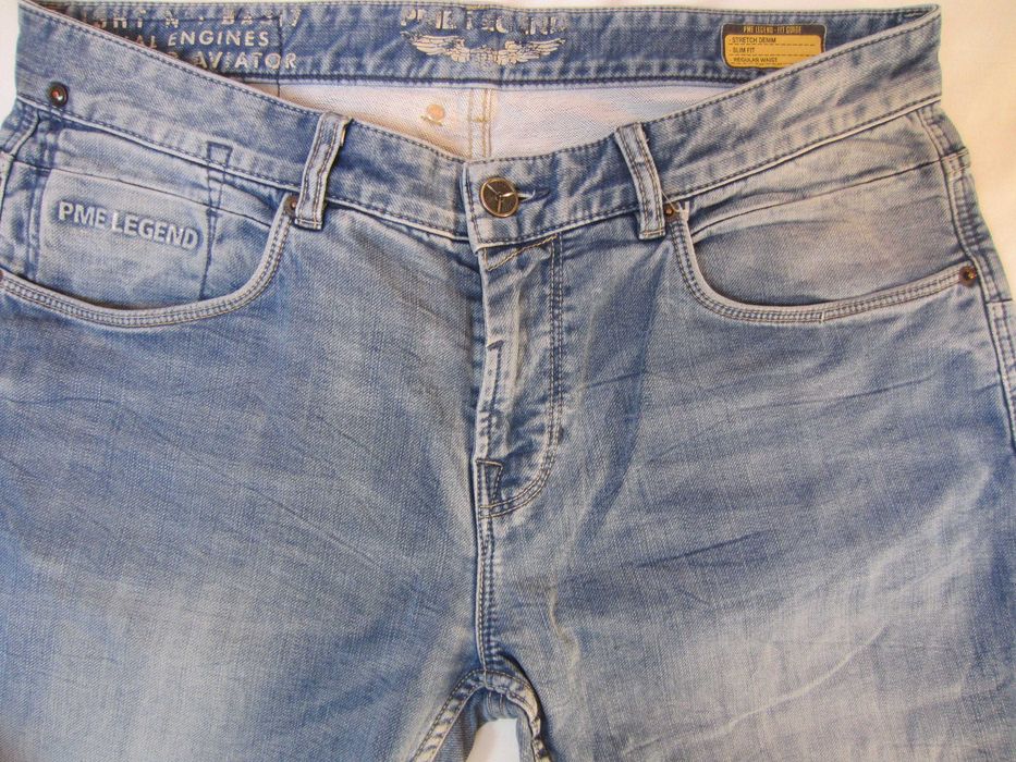 Blugi PME Legend W34 L34,Talie=90cm,Lung=109cm, drepti, stare f. buna