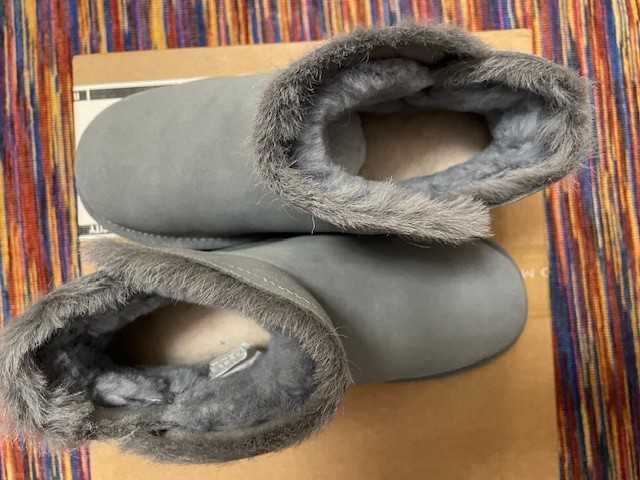 Ghete UGG gri-bleu nepurtate