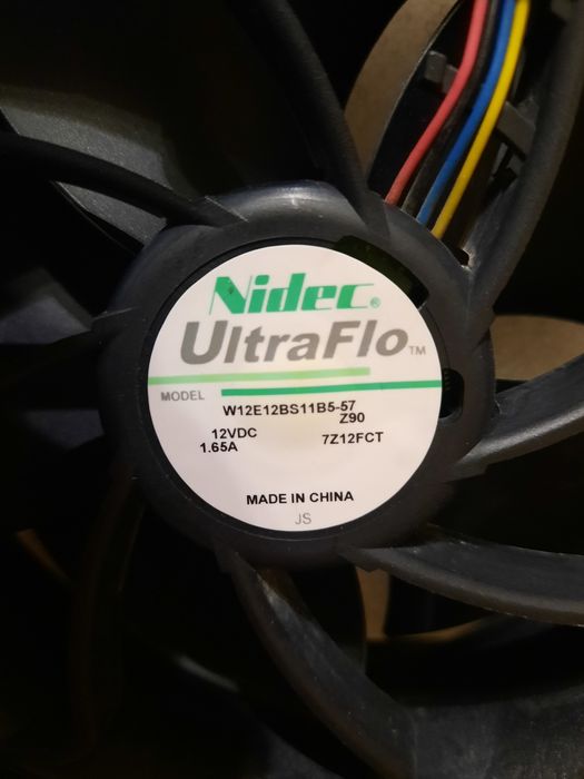 Вентилятор, Куллер для Асика..Nidec UltraFlo ,,12см.  1.65ампер.. Ориг