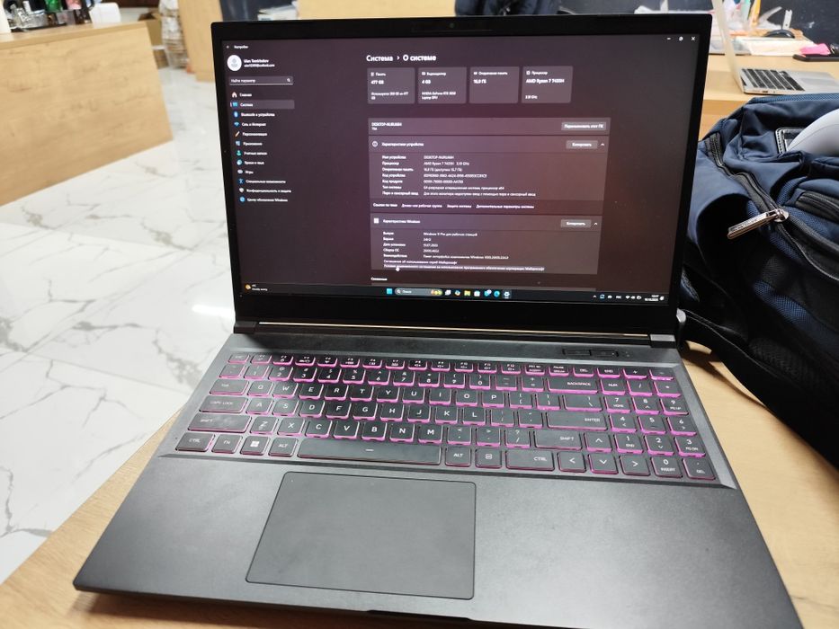 Игровой ноутбук FIREBAT ryzen 7 7435H rtx3050