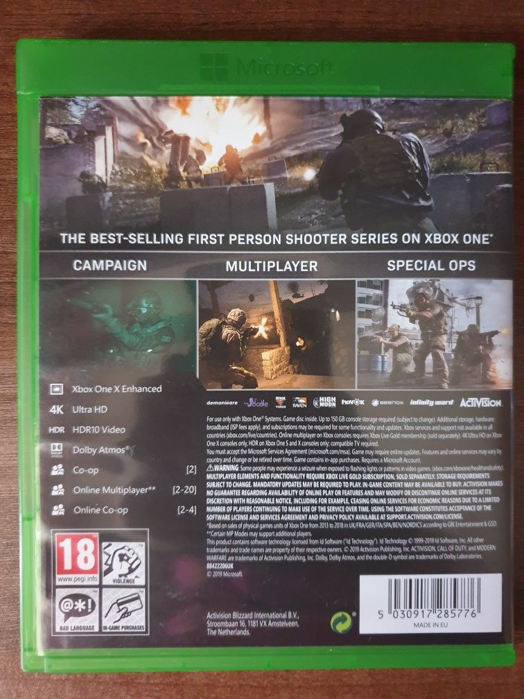 Call Of Duty Modern Warfare 1 & 2 Xbox One/Series X