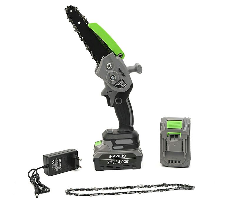 Мини акумулаторна резачка 24V 15см шина 2вериги HaWeK
