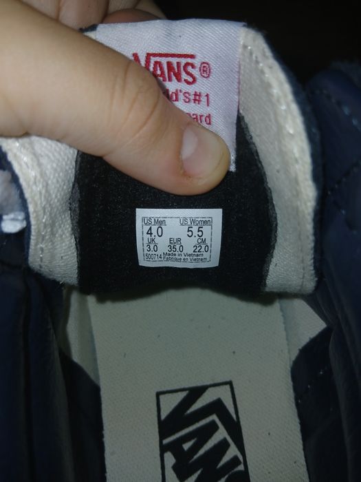 Papuci Vans foarte buni nepurtați