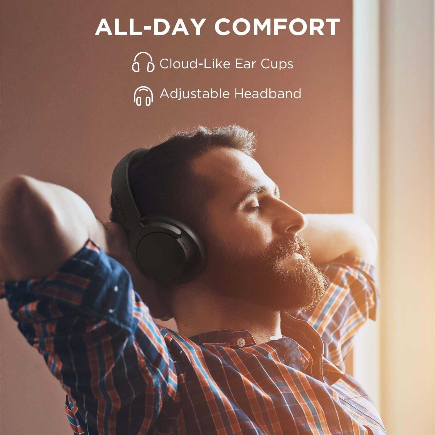 1MORE SonoFlow SE Over Ear Bluetooth слушалки с диадема,ANC