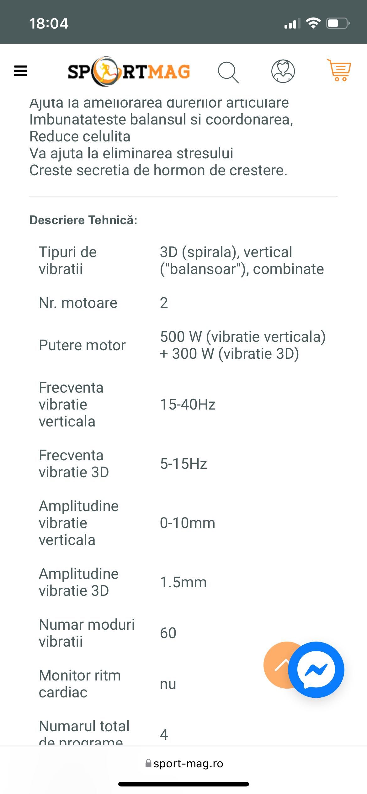 Placa vibromasaj insportline