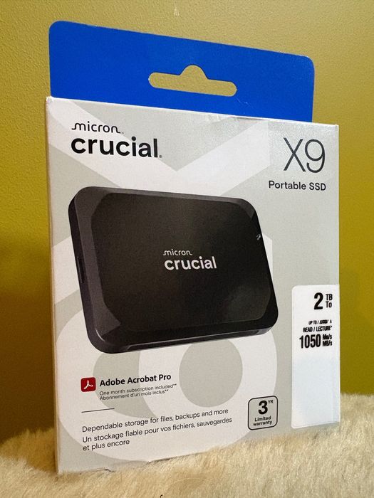 Внешний SSD накопитель Crucial X9/2000Gb, черный