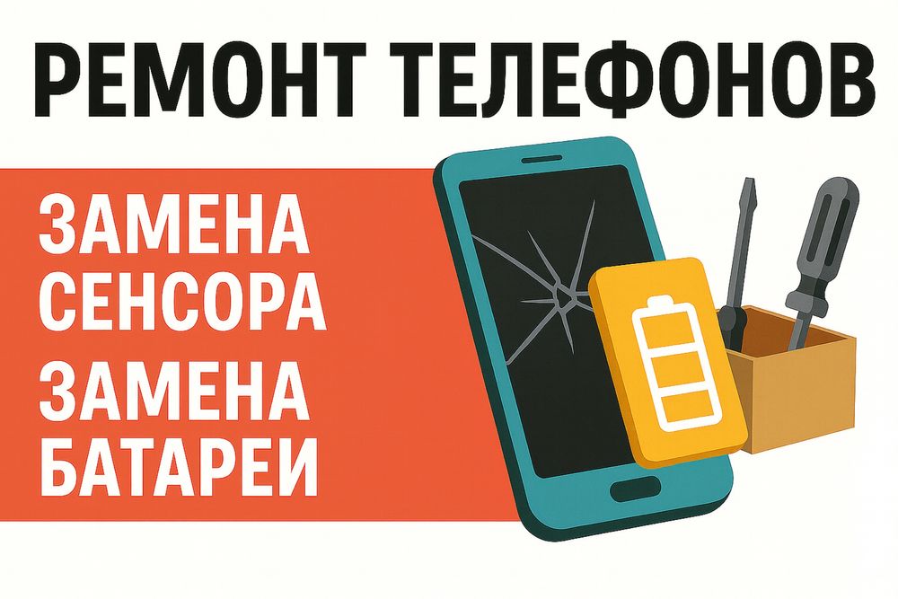 Ремонт телефонов | Замена сенсора | Замена батареи