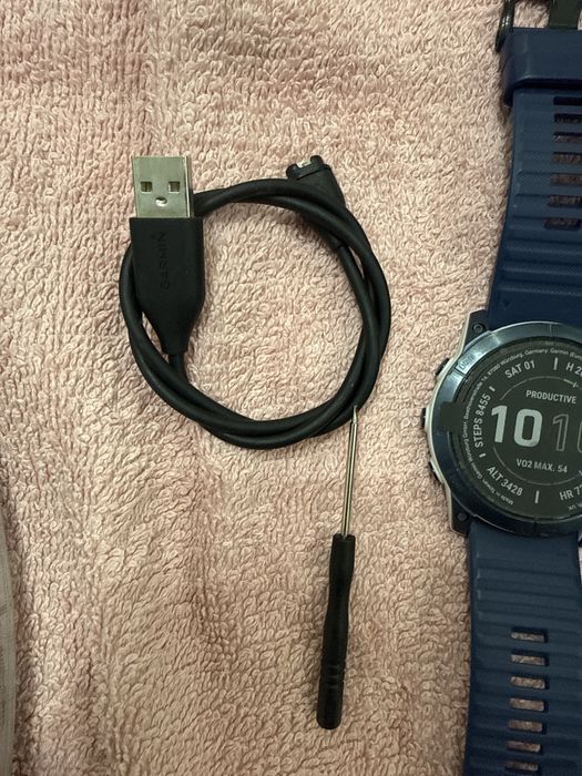 Ceas Garmin Fenix 7x Sapphire solar Premium + curea Titan