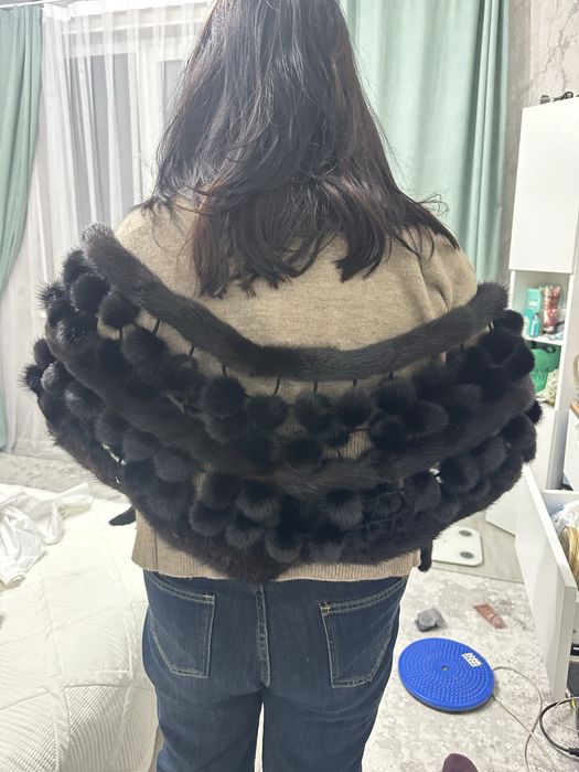 Шаль Норковая, качественная