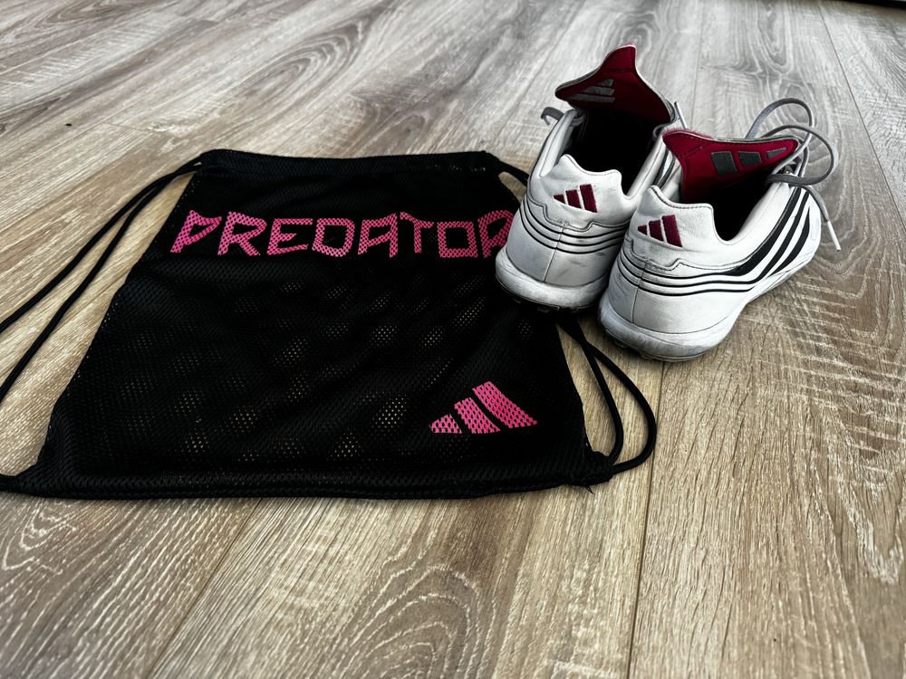 Стоножки adidas predator precision white&pink