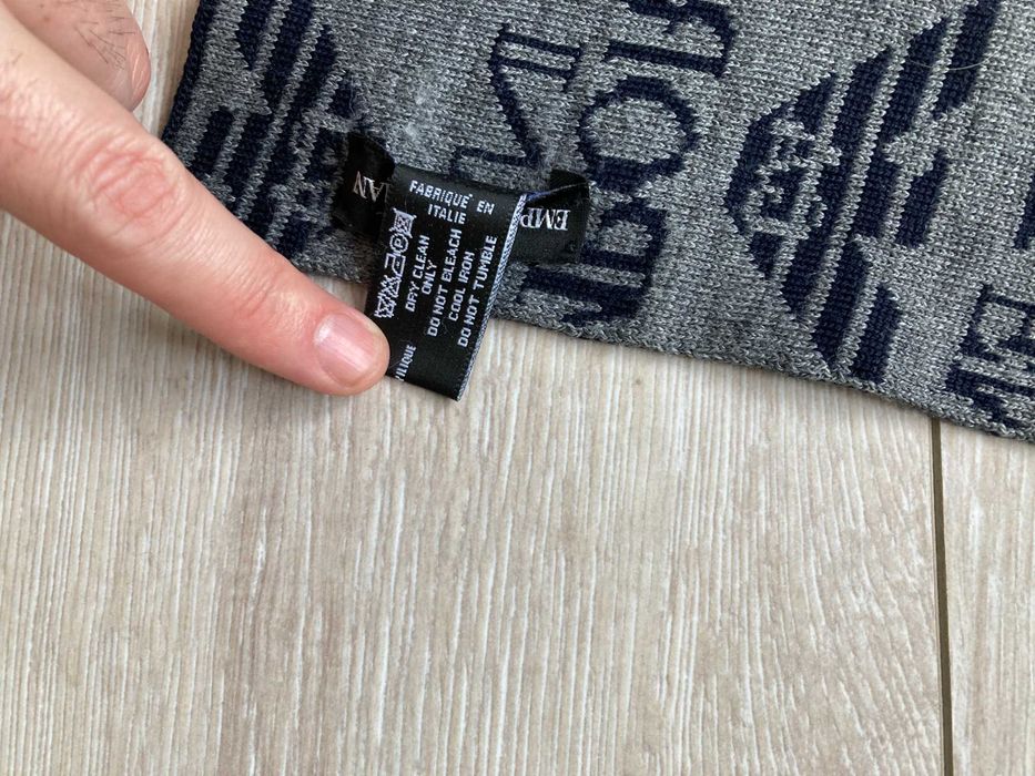 Emporio Armani Емпорио Армани двулицев  елегантен шал вълна и акрил