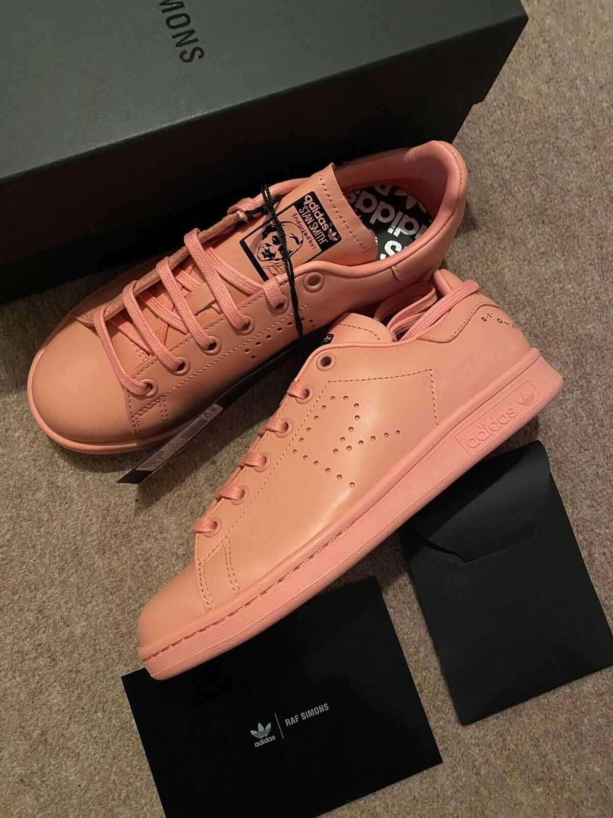 Raf Simons Stan Smith - Raf Simons Pink нови кожени маратонки номер 42