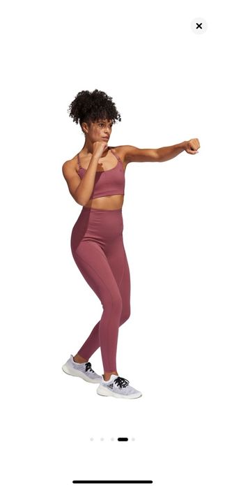 Colanti Adidas crop cu talie inalta