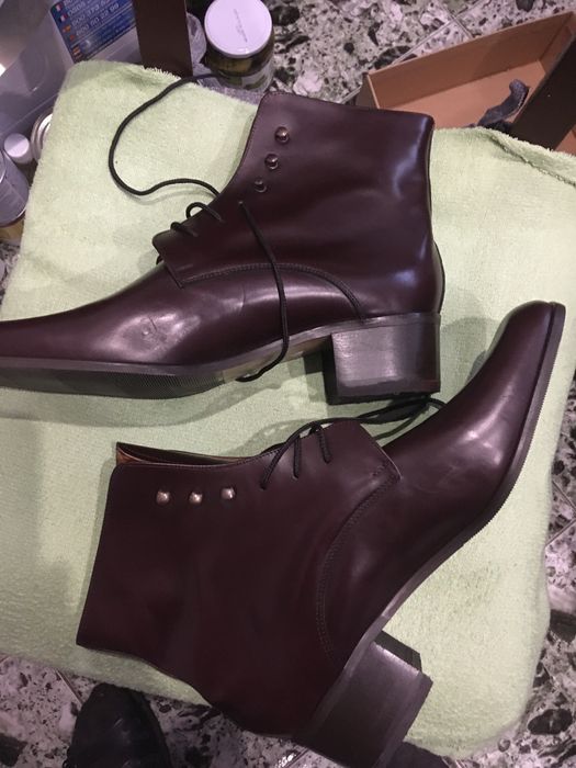 Нови италиански боти, размер 45, естествена кожа