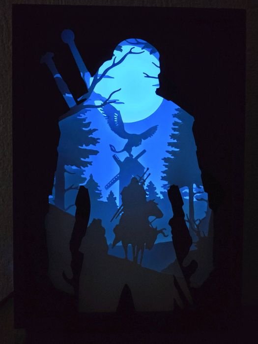 3D Светеща Кутия The Witcher