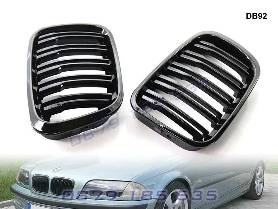 Спортни двойни M бъбреци BMW E46 тунинг предни решетки бмв е46