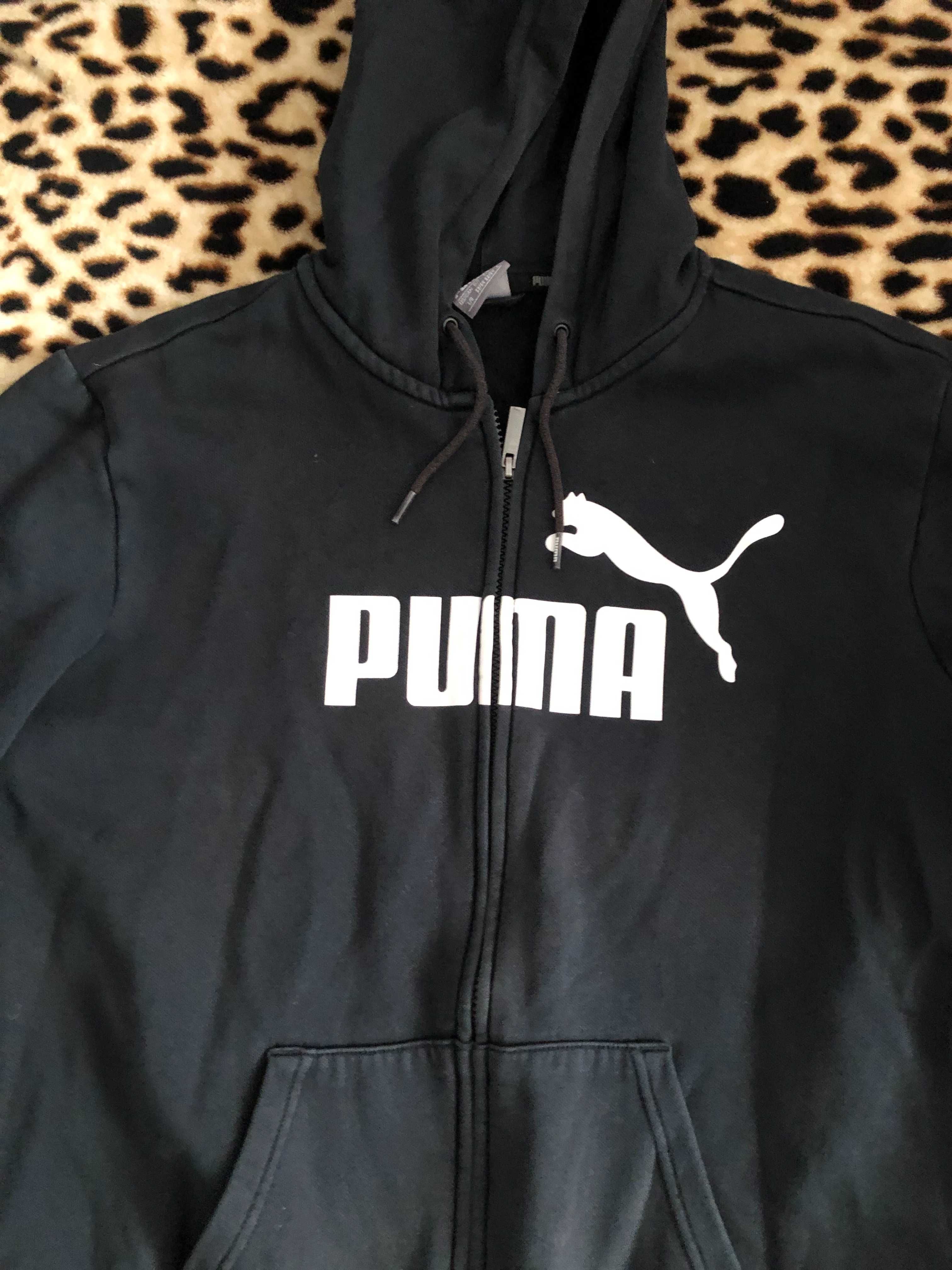 Hanorac Puma Negru Cu Fermoar