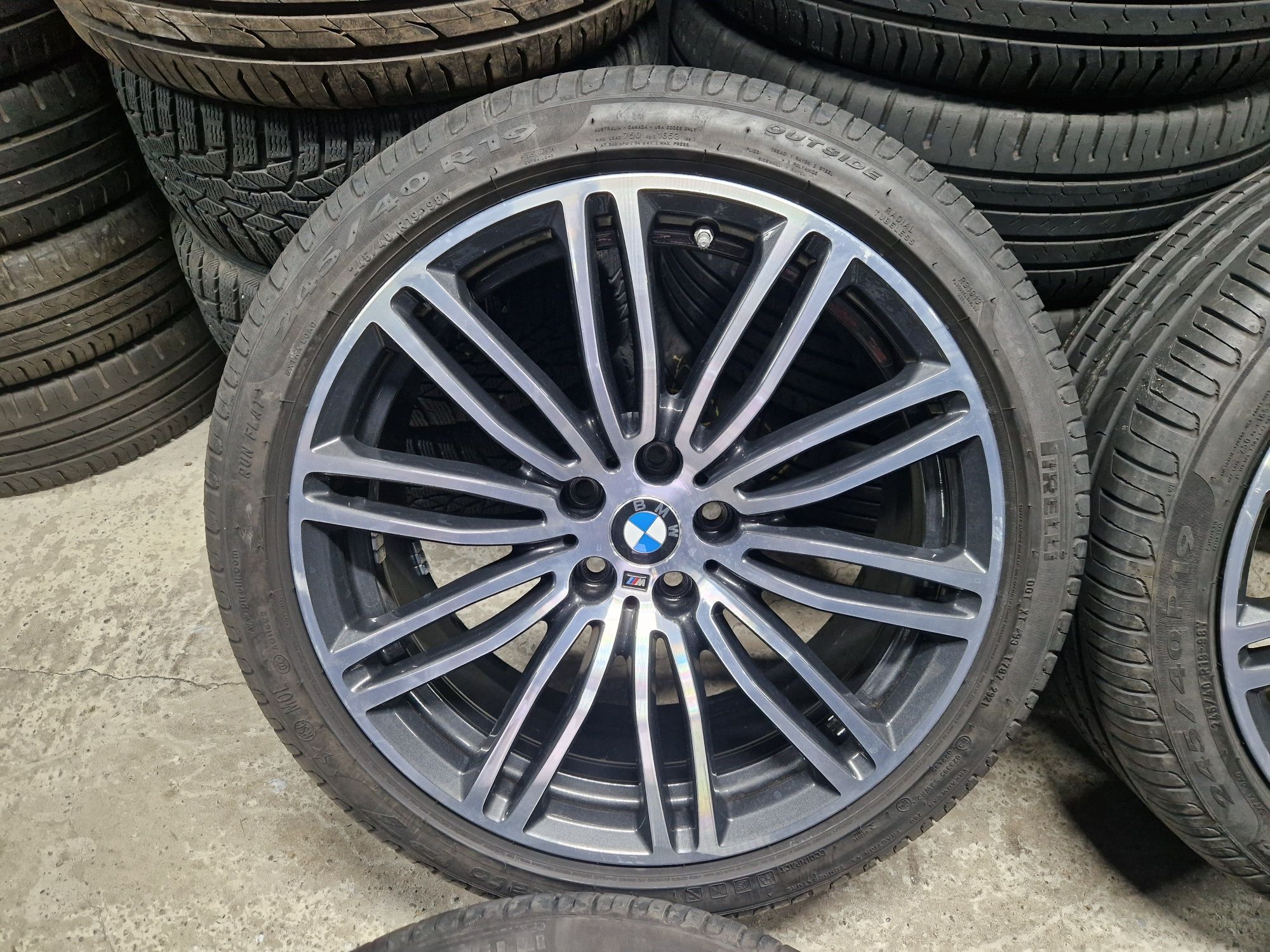Roti BMW G30 G31 Style 664M Anvelope Pirelli 245/40/19 cu 275/35/19
