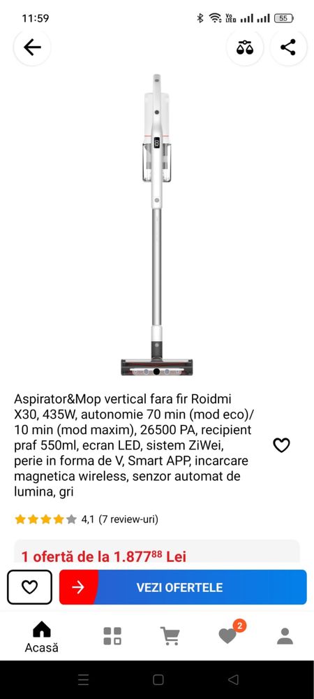 Aspiratot Roidmi x30 pro