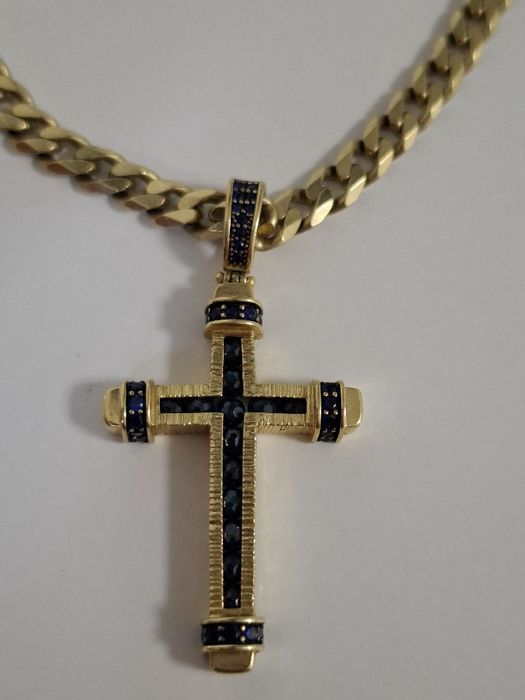 Lanț cuban aur 14 k