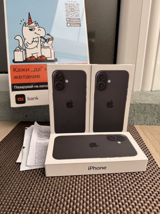 НОВ!36М*iphone 16 от 56лв/м ЛИЗИНГ айфон 16 black
