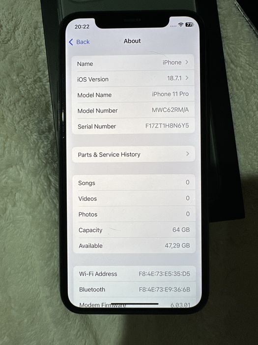 Iphone 11 pro midnight green