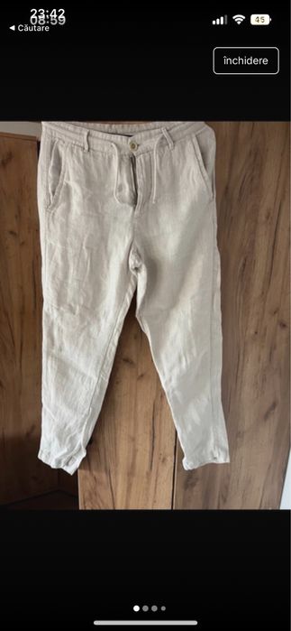 Pantaloni ZARA albi